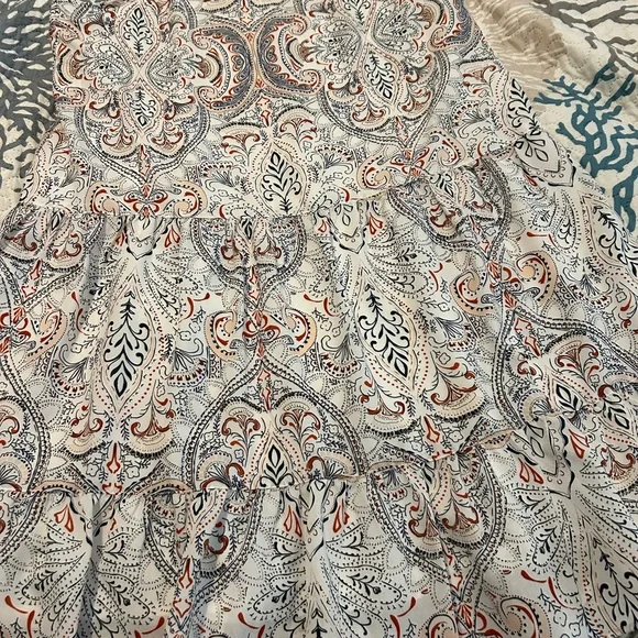 Sanctuary Paisley Print Dress in Navy & Orange - Picture 7 of 12